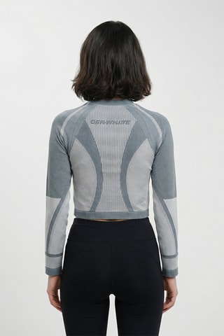 Top Cycle - Azul petróleo y gris claro