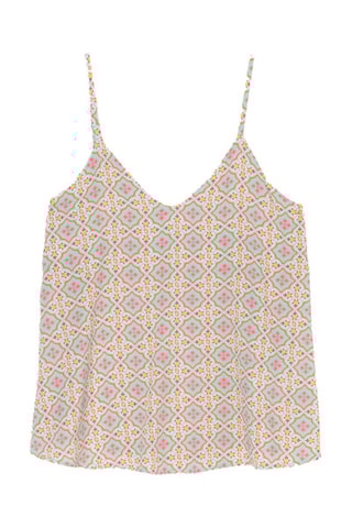 Top Carlotta - Beige y fucsia