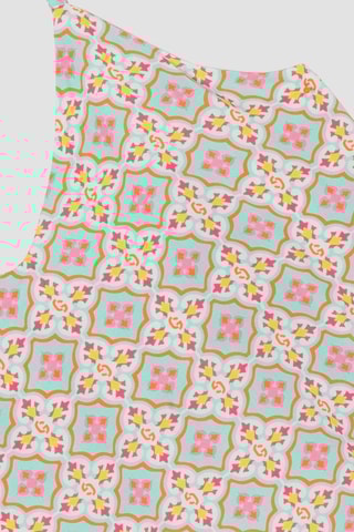 Top Carlotta - Beige y fucsia