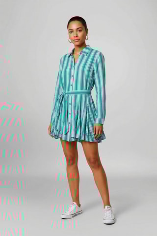 Vestido camisero Christine - Turquesa