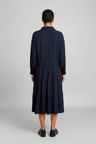 Vestido camisero Karine - Azul noche