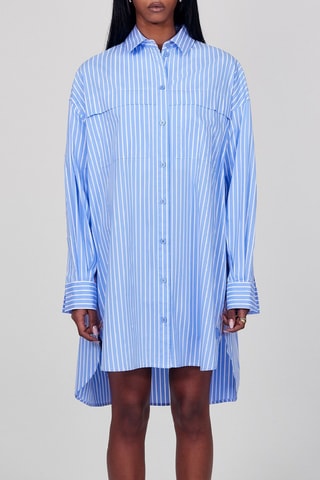 Vestido camisero Scarlett - Celeste