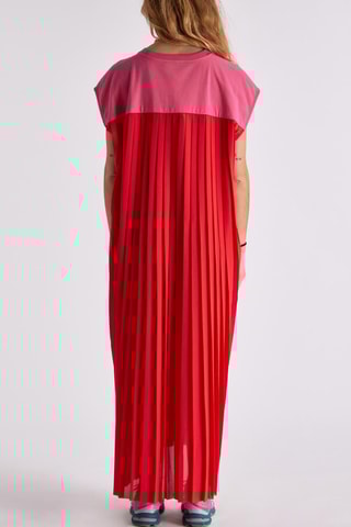 Lange Jurk Ambre - Donkerroze en Rood