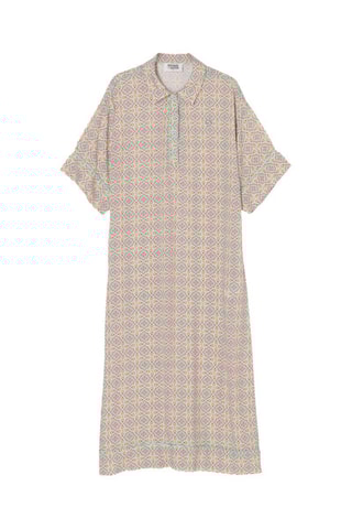 Vestido recto Veronica - Lima y rosa