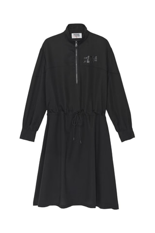 Vestido evasé Barbara - Negro