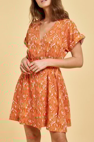 Vestido cruzado Lena - Naranja