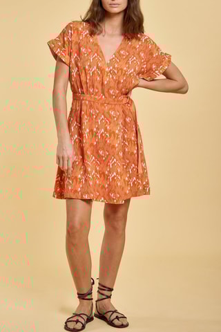 Vestido cruzado Lena - Naranja