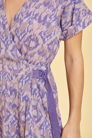 Vestido cruzado Lena - Malva