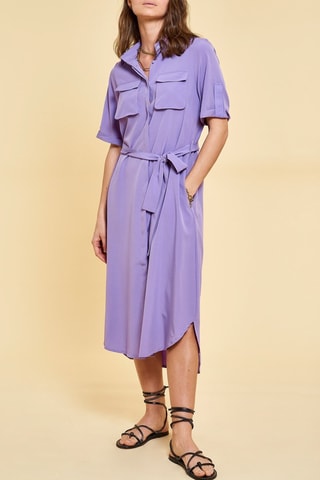 Vestido camisero Vera - Malva