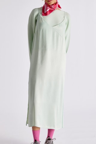 Vestido midi Garance - Verde agua