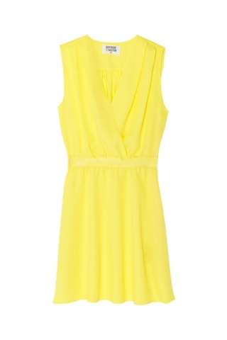 Vestido evasé Lise - Amarillo