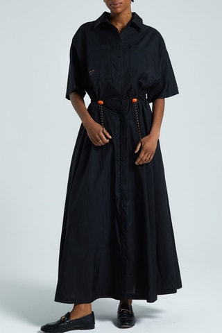 Vestido camisero Berthe - Negro