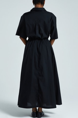 Vestido camisero Berthe - Negro