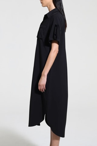 Vestido camisero Vera - Negro