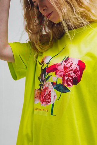 Rechte Jurk Monique - Limoengroen