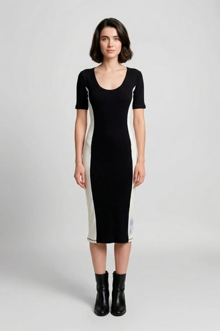 Vestido de tubo Amandine - Negro