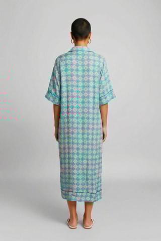 Vestido recto Veronica - Turquesa