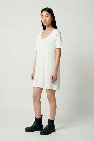 Vestido camiseta Emily - Blanco
