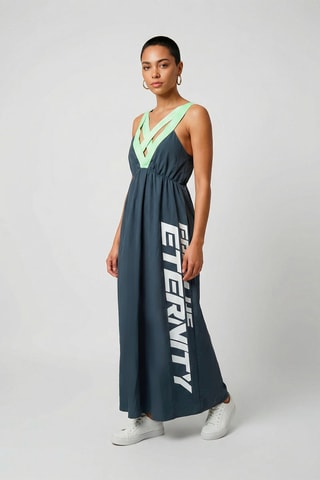 Vestido largo Philomène - Gris oscuro