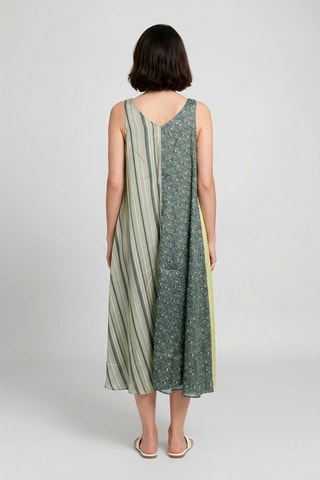 Vestido trapecio Erika - Verde