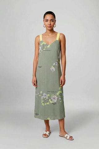 Vestido midi Agnes - Caqui