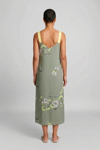 Vestido midi Agnes - Caqui