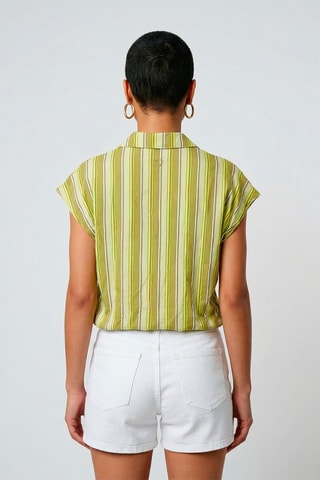 Camisa Valentine - Verde oliva y verde claro