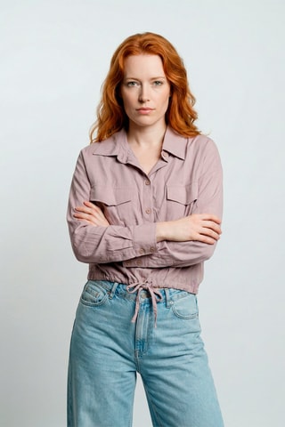 Camisa Katia - Rosa viejo