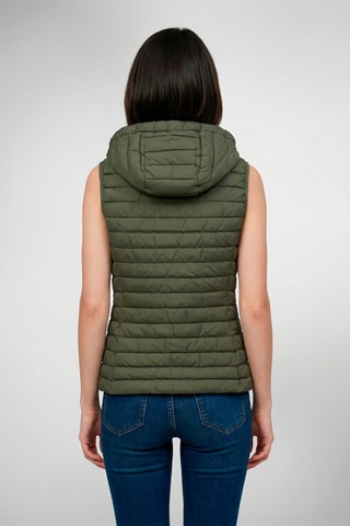 Chaleco con capucha Romane - Caqui