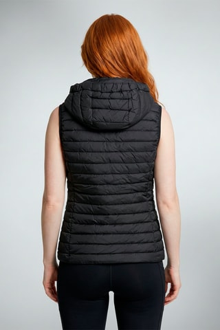 Chaleco con capucha Romane - Negro