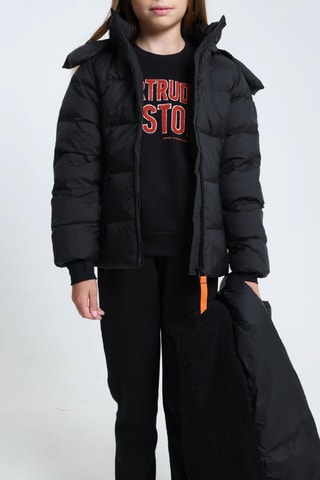 Anorak con capucha Little Olga - Negro