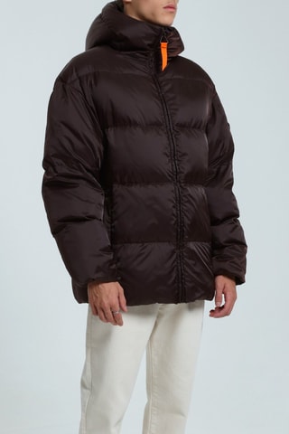 Anorak con capucha unisex Mika - Marrón