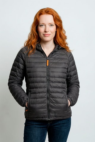 Anorak con capucha unisex Jacques - Negro