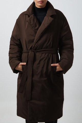 Anorak largo Elvira - Marrón