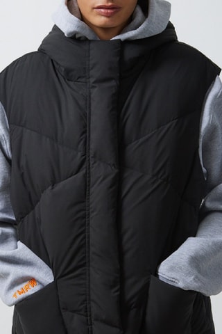 Chaleco con capucha Marinetta - Negro