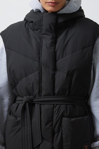 Chaleco con capucha Marinetta - Negro