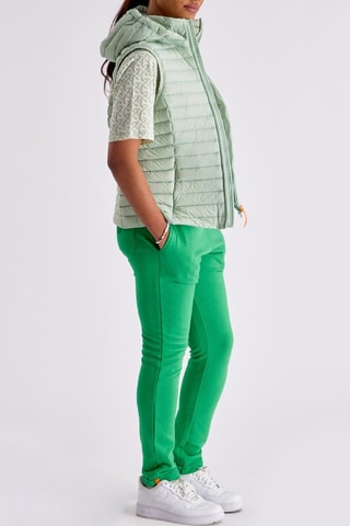 Chaleco con capucha Romane - Verde claro