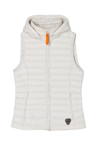 Chaleco con capucha Romane - Blanco