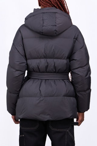 Anorak con capucha unisex Manie Textule - Negro