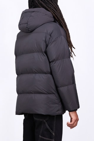 Anorak con capucha unisex Manie Textule - Negro