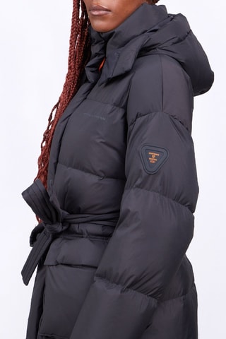 Anorak con capucha unisex Manie Textule - Negro