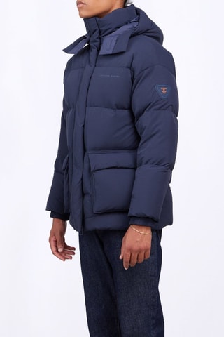 Anorak con capucha unisex Manie Wide - Azul oscuro
