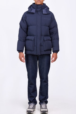 Anorak con capucha unisex Manie Wide - Azul oscuro