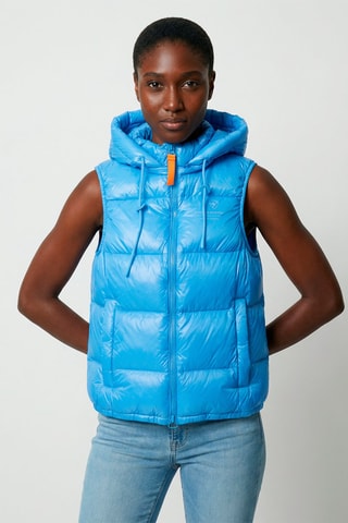 Chaleco con capucha unisex Cesar - Azul claro