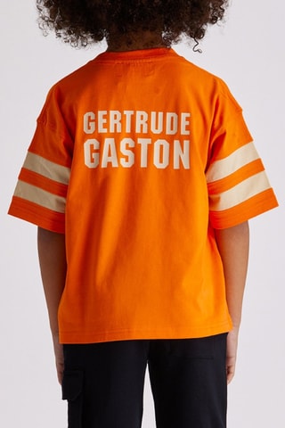 Camiseta Little Raphael - Naranja y crudo
