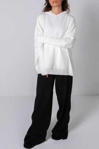 Sudadera con capucha Anita - Blanco