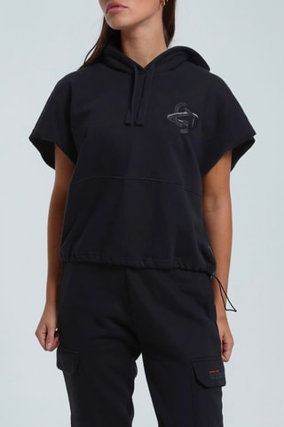 Sudadera con capucha Amandine - Negro