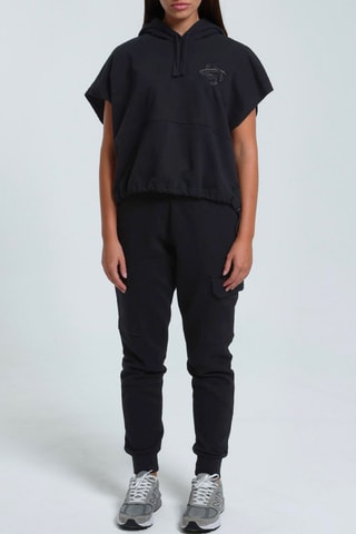 Sudadera con capucha Amandine - Negro