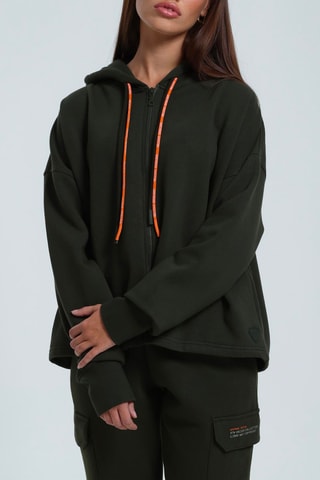 Sweater met Capuchon Ginette - Kaki