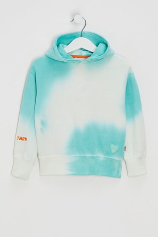 Sudadera con capucha dip-dye Charly - Turquesa
